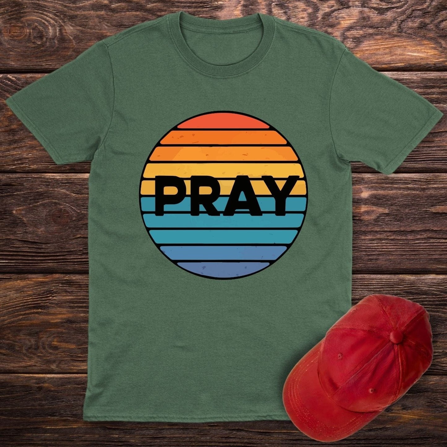 Pray Color Sunset T-Shirt